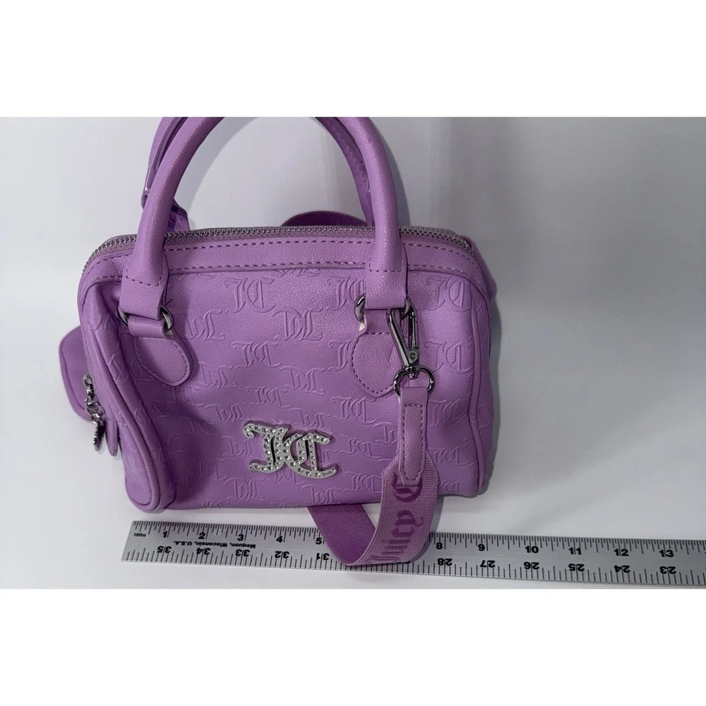 Juicy Couture Purple Purse Hand Tote Bag RN#108833 Great Condition. Camera Case